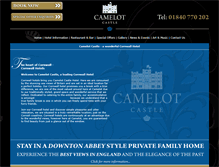 Tablet Screenshot of camelotcastle.com
